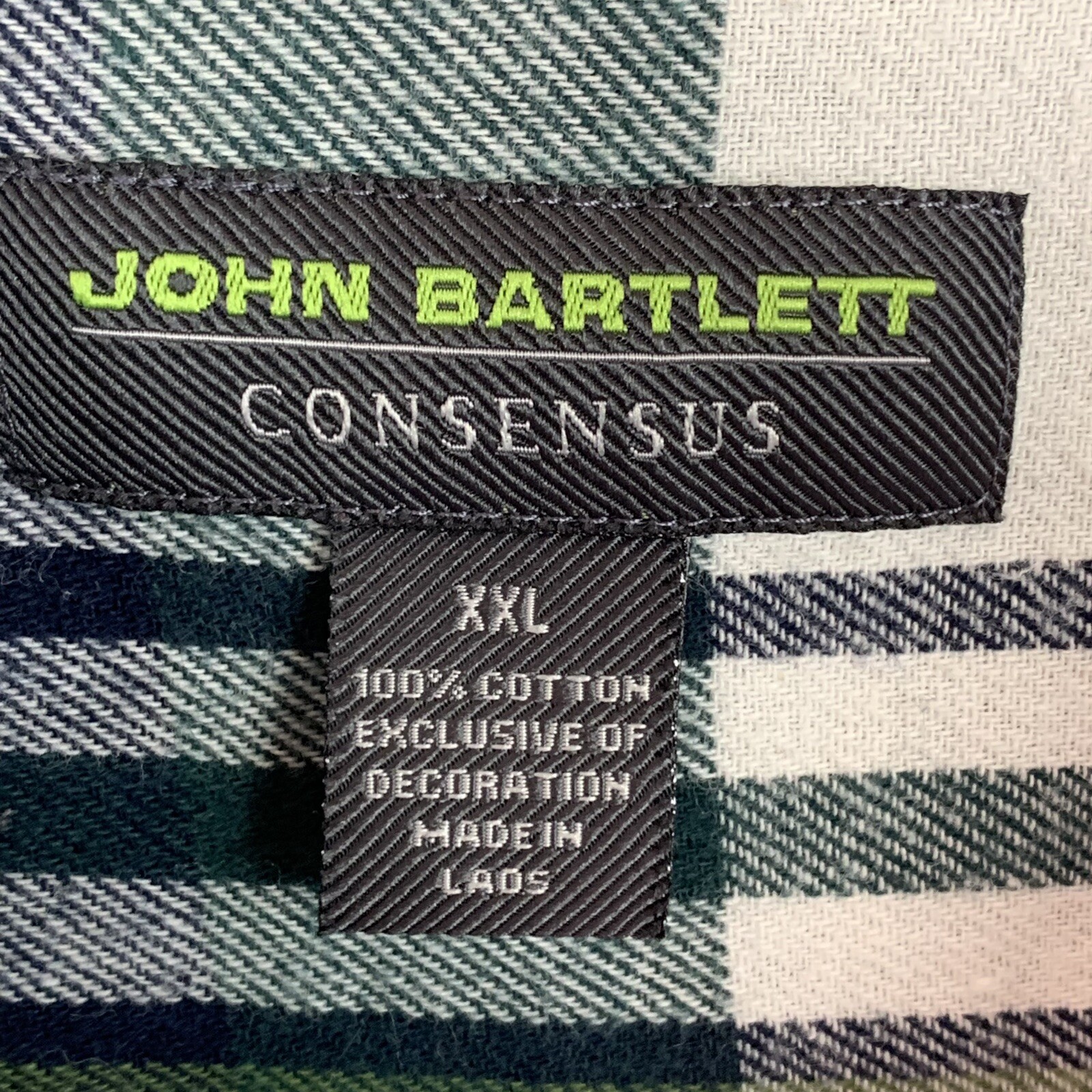 John Bartlett Consensus Mens Flannel Button Down … - image 6