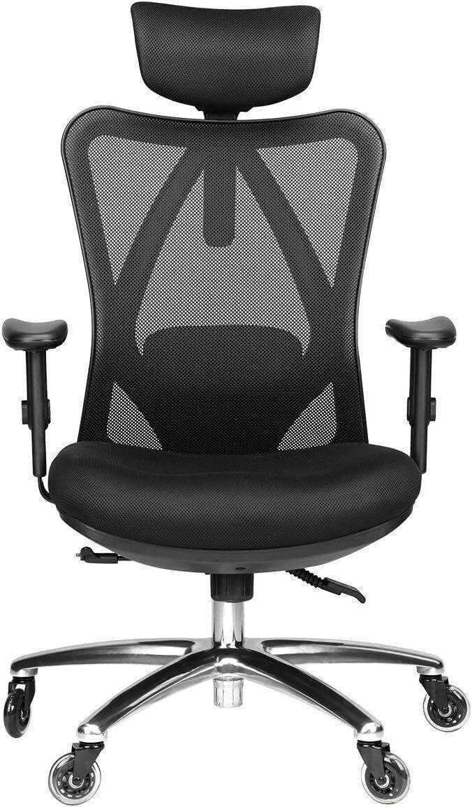Ergonomic Office Chair Adjustable Breathable Mesh Desk Chair with Lumbar Support-image