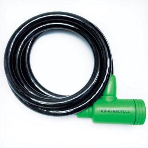 UltraCycle 12MM Integrated Key Bicycle Cable Lock 12 mm x 6'
