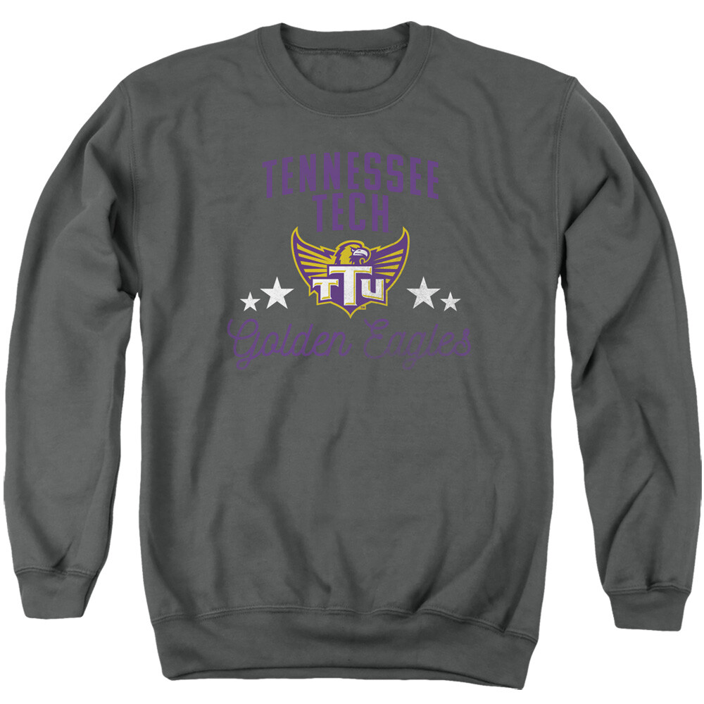 Tennessee Tech Adult Crewneck Sweatshirt Golden Eagles, Charcoal