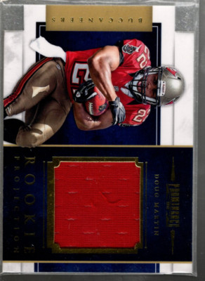 B4329- 2012 Prominence Rookie Projection Materialien #15 Doug Martin Trikot /