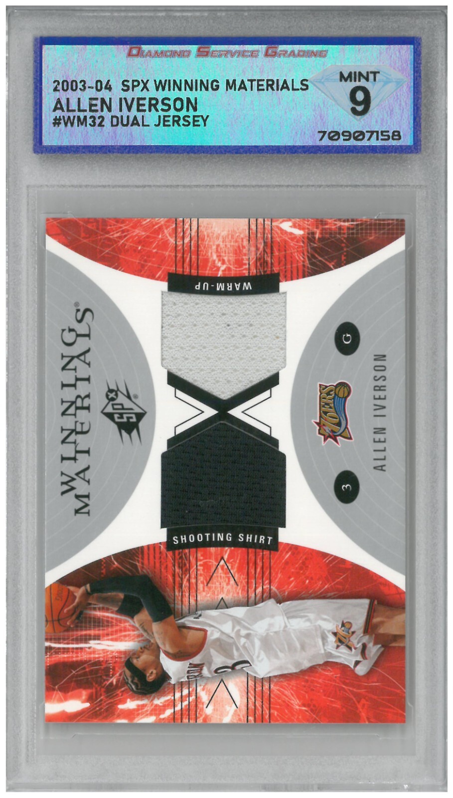 2003-04 SPx - Winning Materials Allen Iverson #WM32 (MEM) for sale 