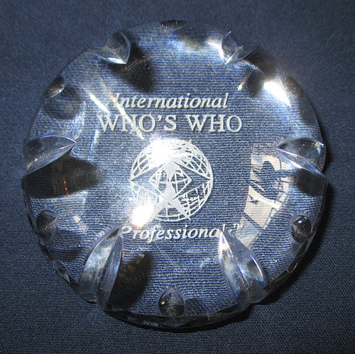International Who's Who der Profis klar Waterford Kristall Briefbeschwerer - Bild 9 von 9