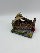 Presepe artigianale, realizzato interamente a mano, nuovo, 10cm