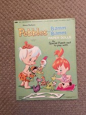 Hanna-Barbera's Pebbles and Bamm-Bamm Paper Dolls Whitman 1965 Unused