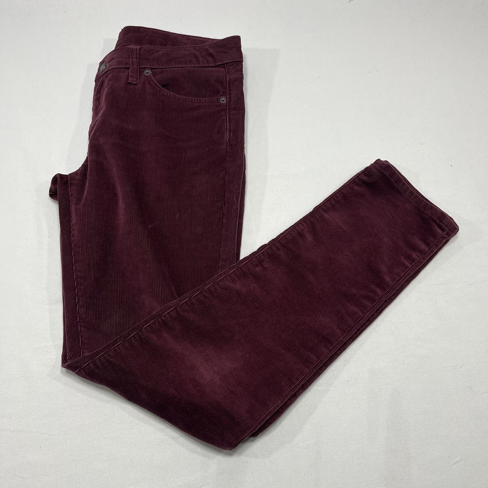 Patagonia Corduroy Pants Womens 30 (33x32) Maroon Burgundy Organic Cotton thumbnail 4