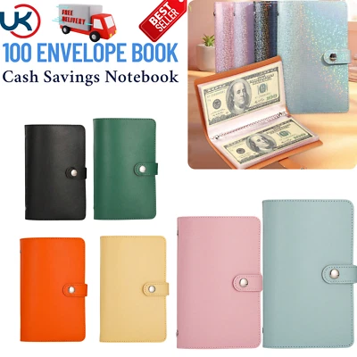 100 Envelope Challenge Binder Cash Budget Notebook Cash Savings Challenge Book
