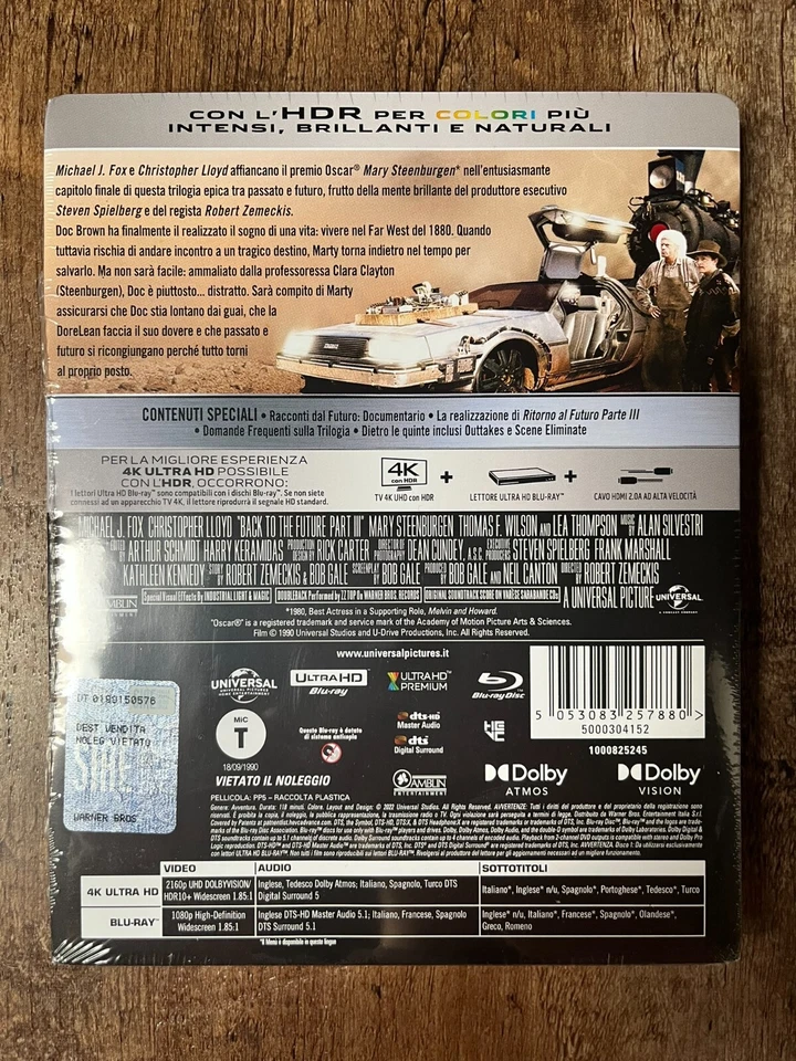 Back to the Future: Part III w. Steelbook (4K UHD + Blu-ray, Region Free) *NEW* - Image 2 of 4