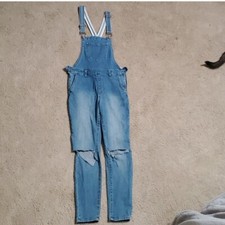 Light blue jean overalls