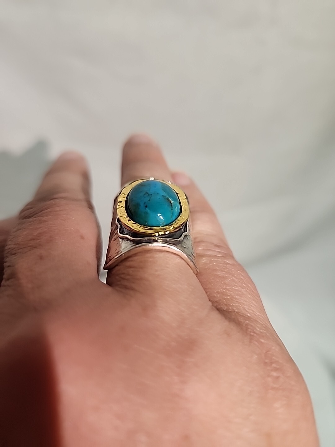 sterling silver ring  925 Gemstone Ring Labradori… - image 12