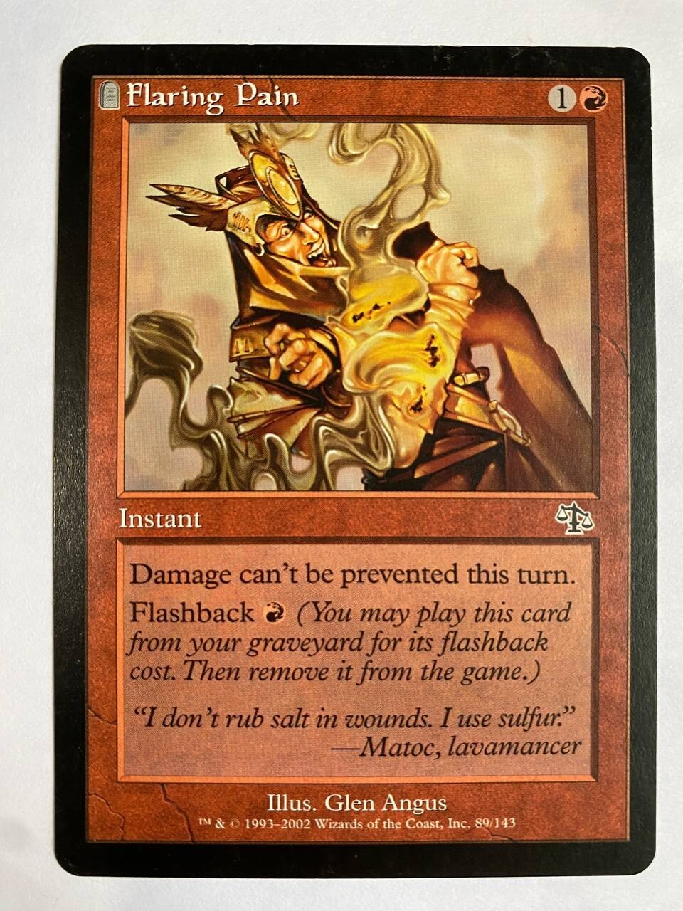 Flaring Pain - LP - Judgment (89/143) - MTG - Combine and Save on Shipping