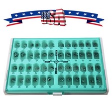 48 Sizes Stainless Steel Dental Kids Primary Molar Crowns Pediatric Crowns kit