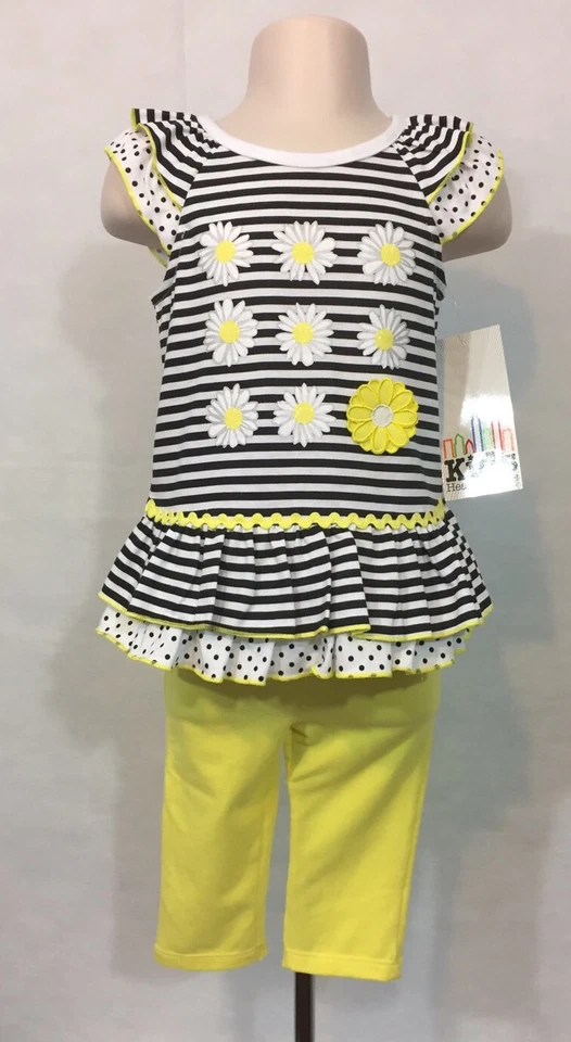 Nuevo/Etiquetas 18 Meses Niños Cuartel General 2 Piezas Margarita Leggings Conjunto Foto 2 de 4