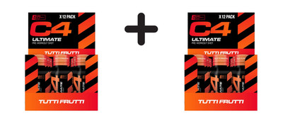 2 x Cellucor C4 Ultimate Pre-Workout Shot (12x60ml) Tutti Frutti (38,16 EUR/L)