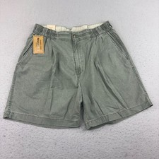 Berkley Jensen Shorts Mens 38 Green Pigment Washed Relaxed Fit Side Elastic NWT