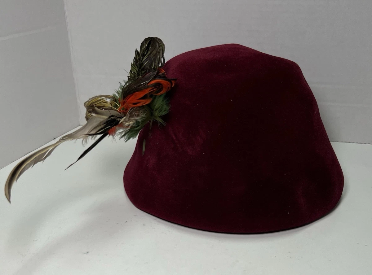 Feather Red Vintage Hats for Women for sale | eBay display picture 3