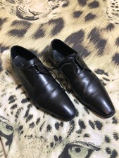 Versace Collection Black Size 43 LEATHER DRESS SHOES