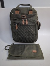 Dikaslon Diaper Bag Backpack With Portable Changing Pad  Pacifier Case Green
