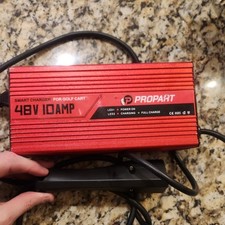 Propart 48 Volt 10 Amp Golf Charger for EZGO RXV TXT 3-pin Triangular Plug, Fs