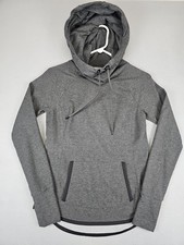 Athleta Hoodie Women's XXS Gray Sweatshirt Sentry Top Thumbholes  Pocket 243273