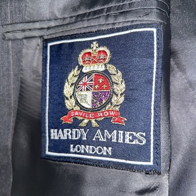 Hardy Aimes Mens Gray Suit Jacket & Pants     46R