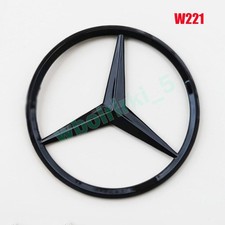 Für Mercedes Benz W221 Star Trunk Emblem AMG S63 S65 Rear Badge Schwarz Glänz Für Mercedes Benz W221 Star Trunk Emblem AMG S63 S65 Rear Badge Schwarz Glänz