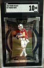 2024 Panini Select Drake Maye #27 Rookie SGC 10 Patriots Concourse NFL