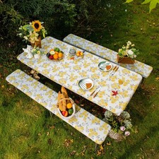 Picnic Table Cover Bench Covers Elastic Edges Fitted Rectangle Picknick 6 Foot T