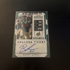 BENNY LEMAY GENUINE AUTHENTIC SIGNED AUTOGRAPHED FOOTBALL CARD
