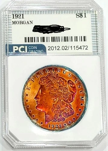 1921 Gem BU +++Lovely Lustrous  Rainbow Toned  Superb Morgan
