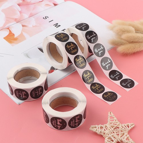500Pcs/roll Thank You Adhesive Label Stickers For Scrapbooking Cupcakes Dec.we - Picture 2 of 16