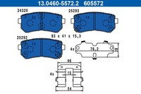 Bremsbelagsatz BremsklöTze FüR Hyundai I30 FD Tucson TLE TL GD PB PBT