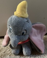 Vintage Disney Store Dumbo Plush Stuffed Animal Small Soft