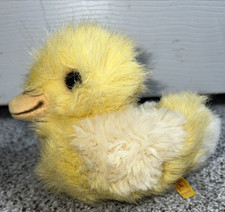 Rare Vintage Steiff Made In Austria Baby Duck Duckling 6" Plush Fuzzy