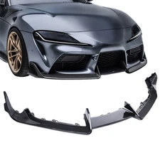 For 2020-2025 GR Supra A90 A91 Carbon Fiber Look Front Bumper Lip Splitter