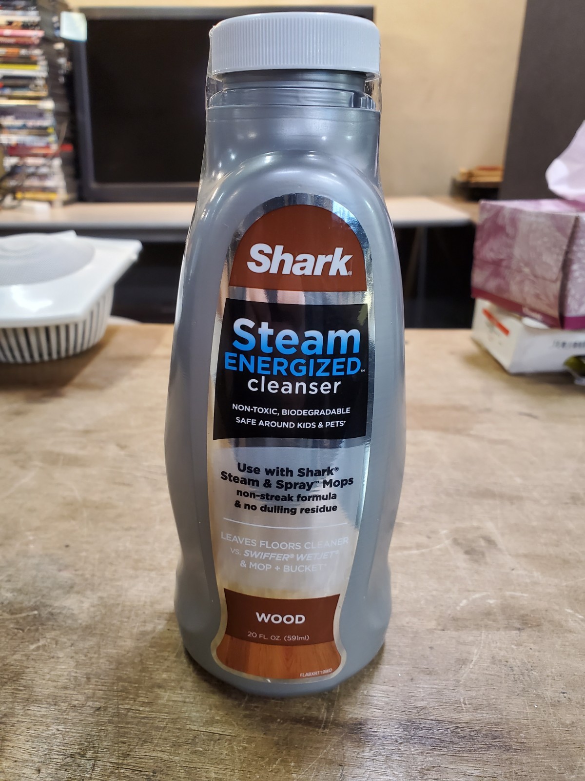 Shark Steam Cleaner Energized Cleanser, 20oz, Wood Floors, N