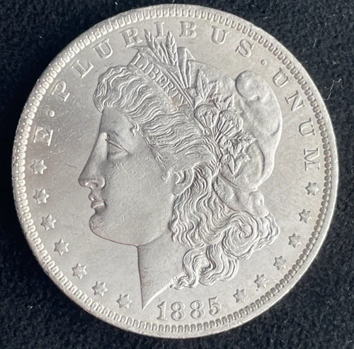 1885-O $1 MORGAN SILVER DOLLAR, ESTATE COIN SALE, 90% SILVER, BU, #0115