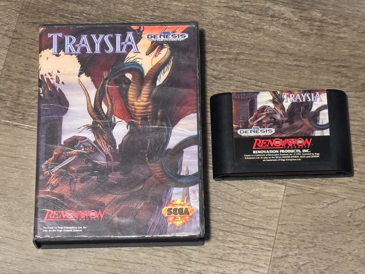 Traysia Sega Genesis Game + Case Tested Authentic Good Shape | eBay
