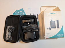 Movo EDGE-DI-DUO Wireless Lavalier Microphone System for iPhone, Lightning, iOS