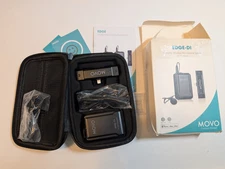 Movo EDGE-DI-DUO Wireless Lavalier Microphone System for iPhone, Lightning, iOS