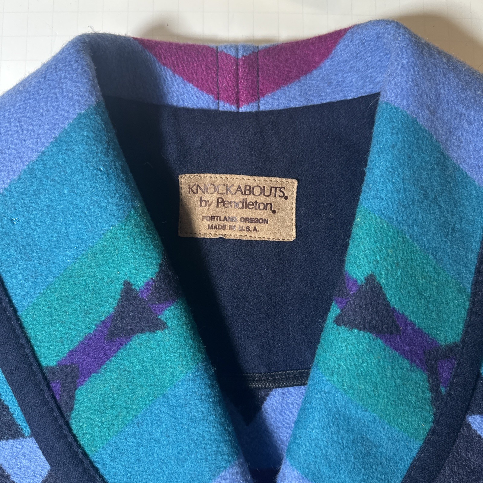 PENDLETON VINTAGE Jacket KNOCKSABOUT Blue Chief J… - image 3