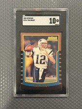 Tom Brady 2000 Bowman SGC 10 GEM MINT Rookie RC #236 Patriots Perfectly Centered