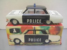 Tin Friction Opel Rekord Police made by Plasticart in East Germany rare NMIB