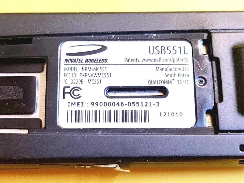 VERIZON NOVATEL NRM-MC551 USB551L QUALCOMM 3G 4G LTE USB MODEM HIGH SPEED DATA - Image 4 of 4