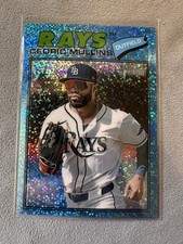 Cedric Mullins 2026 Topps Heritage #284 Rays Chrome Light Blue Sparkle