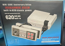 Mini Game Anniversary Edition Console 620 Built-in Games Dual Controllers AV-OUT