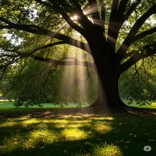 Digital picture of Sunshine under the tree PNG printable file