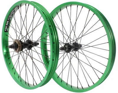 KHE PRISM BMX 20" Laufradsatz Grün, 38mm Felge, 16T Ritzel, 14mm/10mm Achse - Bild 1 von 4