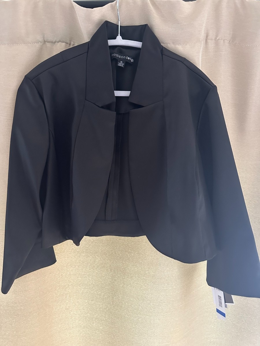 green emerald velvet dress Long Bell Sleeve Satin Bolero with Braided Trim - 3367BO