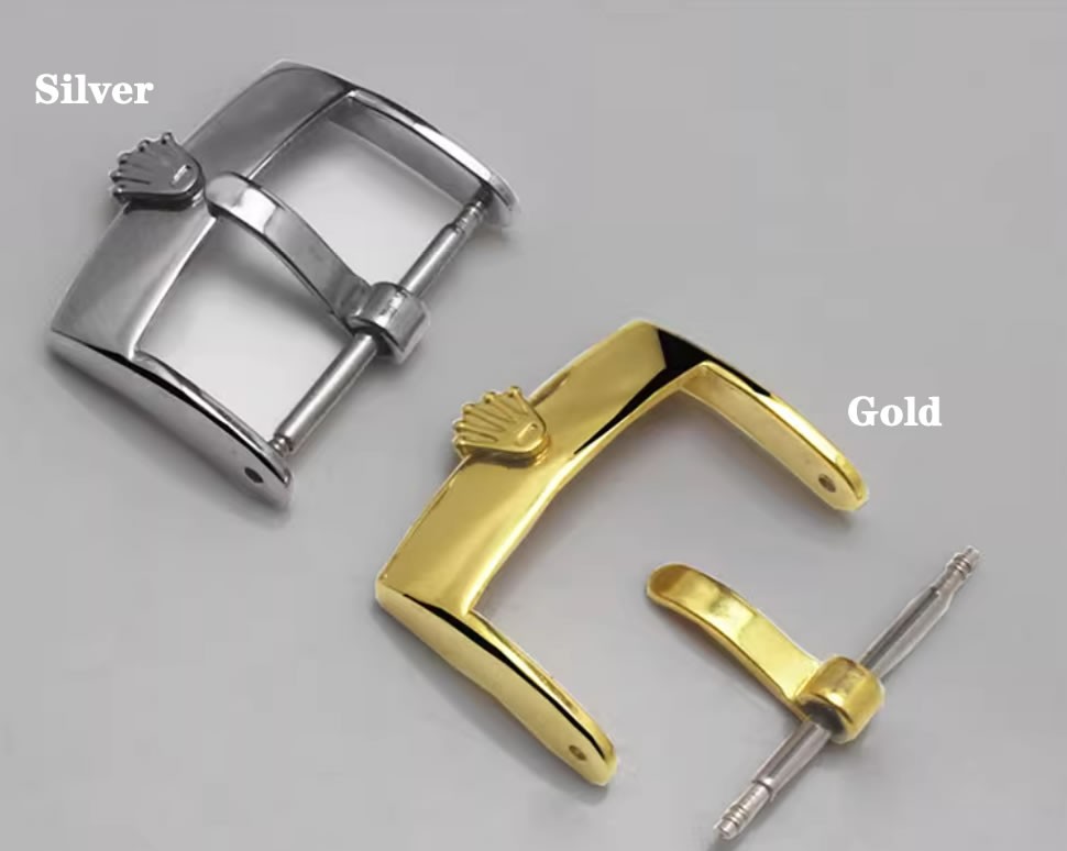 VINTAGE ANTIQUE ROLEX BUCKLE 16mm Silver\Gold Stainless Steel